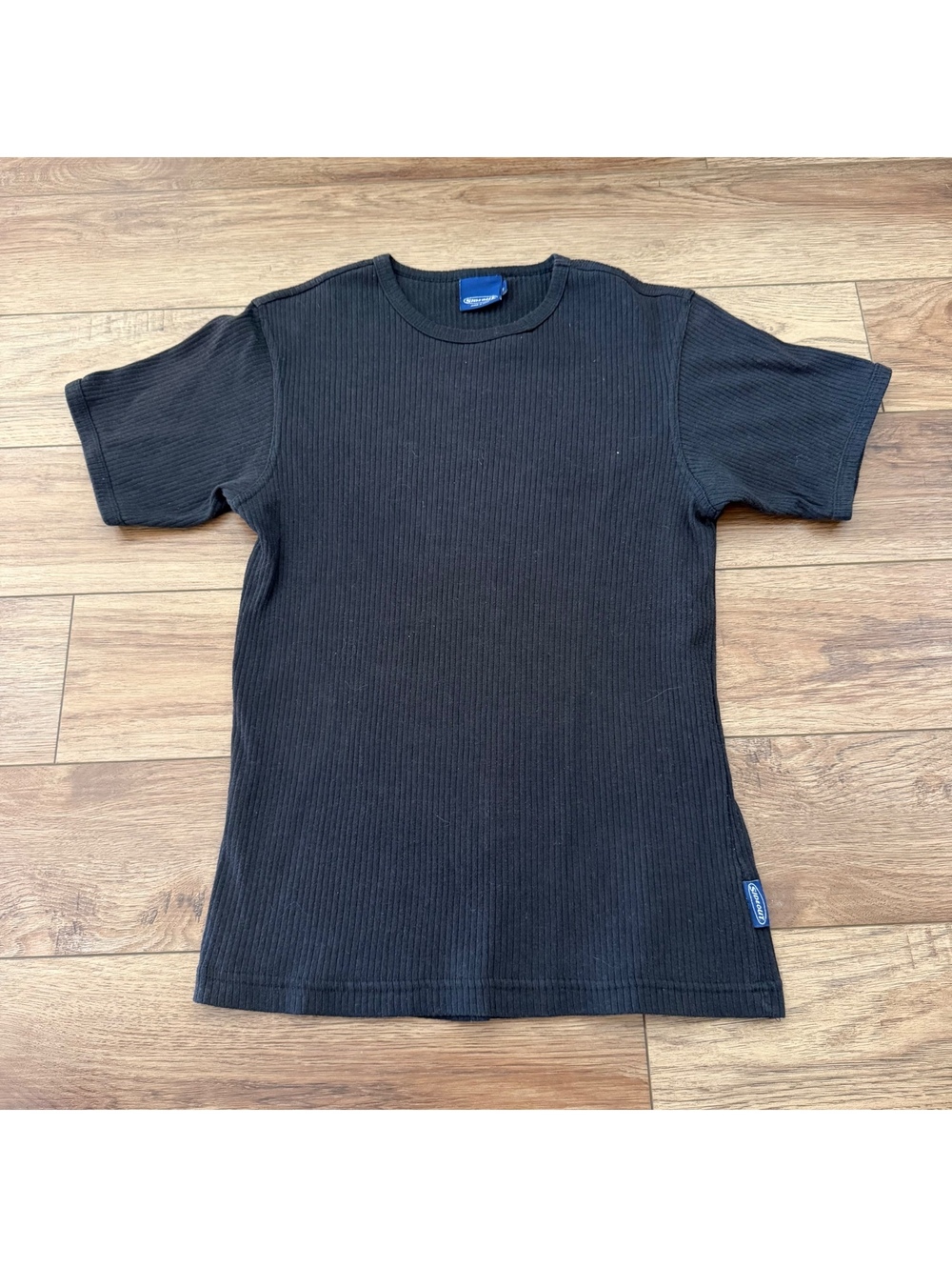 Vintage 90s Sideout Ribbed Knit Short Sleeve Shirt M